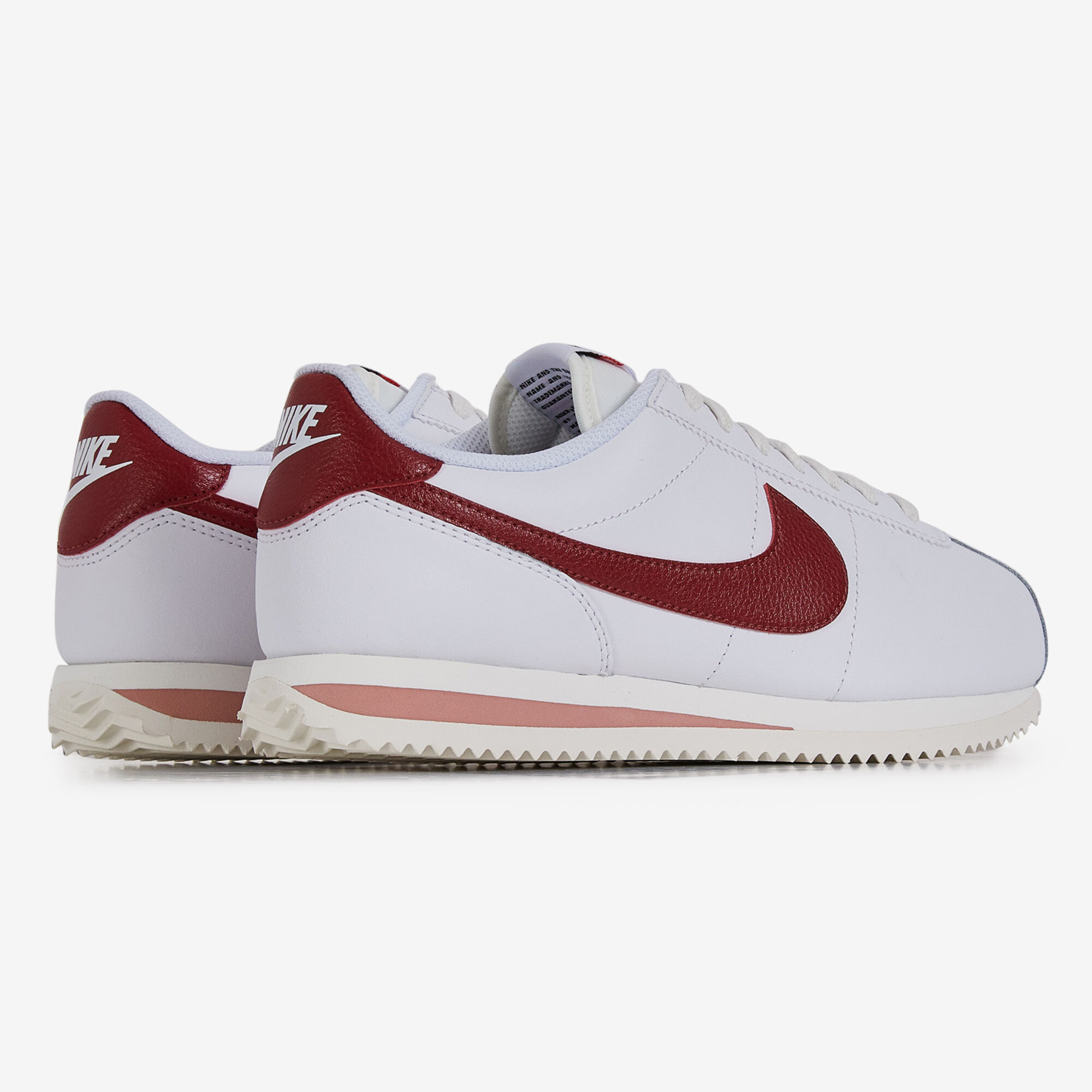 Nike cortez blanche et rouge discount