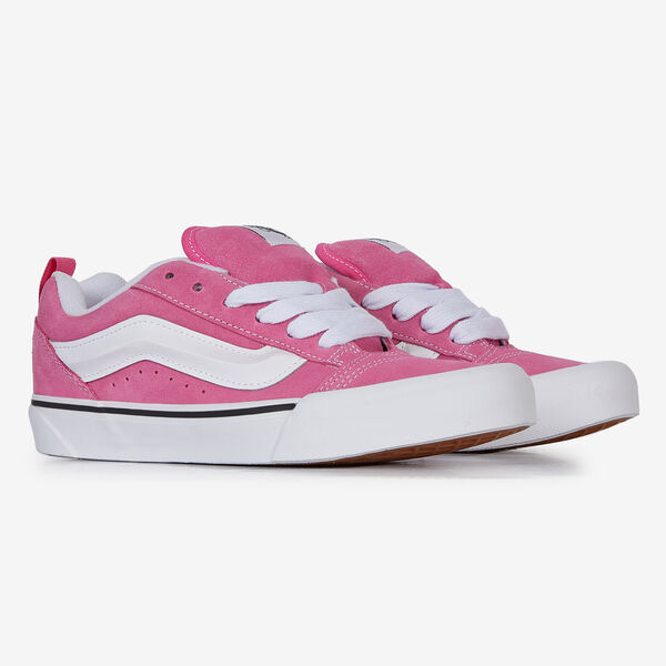 VANS KNU SKOOL ROSE/BLANC SNEAKERS FEMME