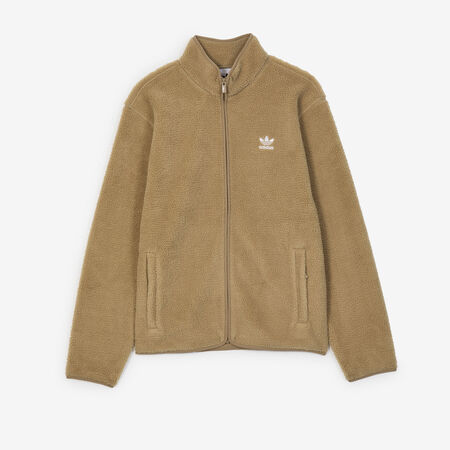 ADIDAS ORIGINALS JACKET FZ TEDDY FLEECE MARRON/BLANC HEREN