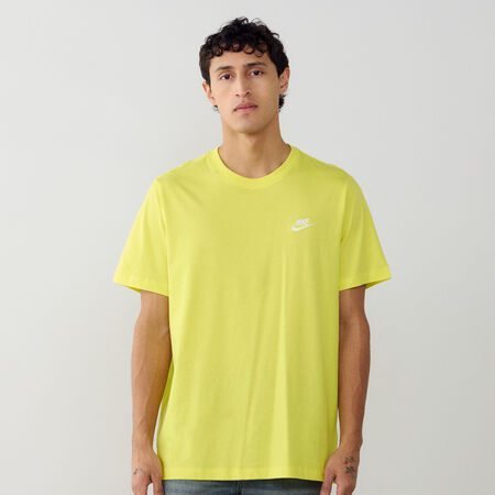 NIKE TEE SHIRT CLUB JAUNE/BLANC HEREN