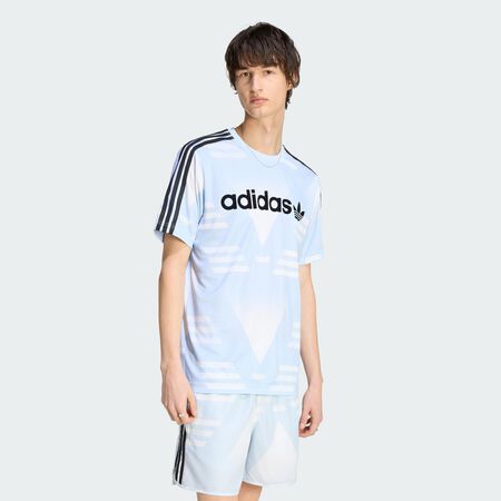 ADIDAS ORIGINALS JERSEY SPONSORED BLANC/BLEU HOMME