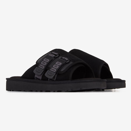 UGG GOLDENCOAST STRAP SLIDE NOIR HOMME