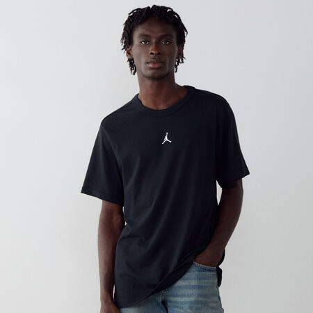 JORDAN TEE SHIRT CENTERED LOGO NOIR/BLANC HOMME