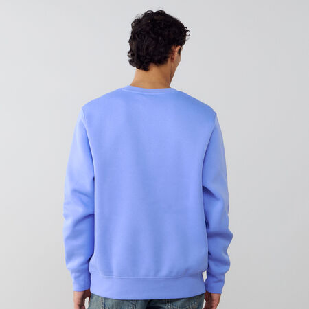 NIKE SWEAT CREW CLUB BLEU/BLANC HEREN