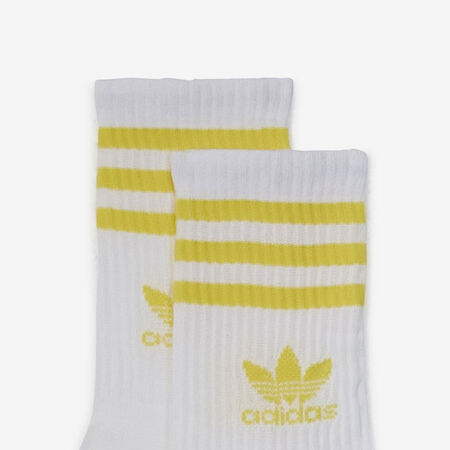 ADIDAS ORIGINALS CHAUSSETTES X3 MID CUT CREW TREFOIL BLANC/BLEU HOMME