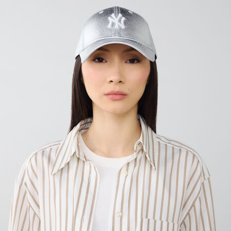 NEW ERA 9FORTY WOMEN NY METALLIC ARGENT FEMME