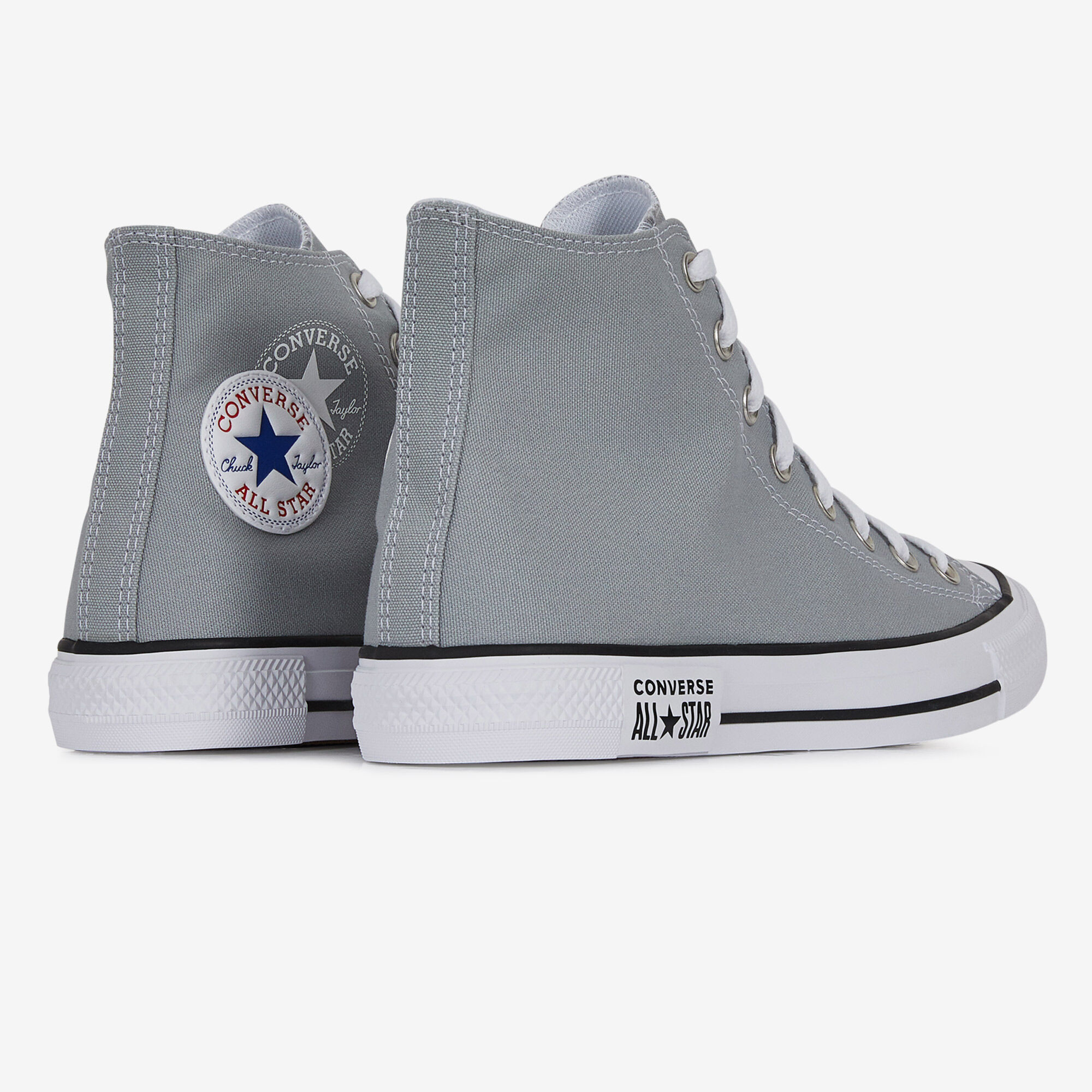 CONVERSE CHUCK TAYLOR ALL STAR HI GRIS BLANC SNEAKERS HOMME Courir.be