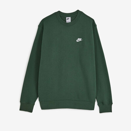 NIKE SWEAT CREW CLUB VERT/BLANC HOMME