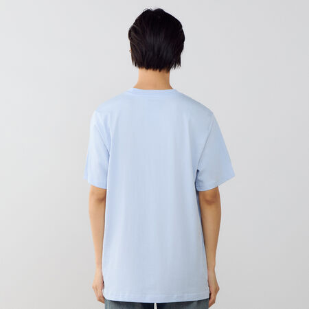 NEW BALANCE TEE SHIRT OVAL LOGO BLEU HOMME