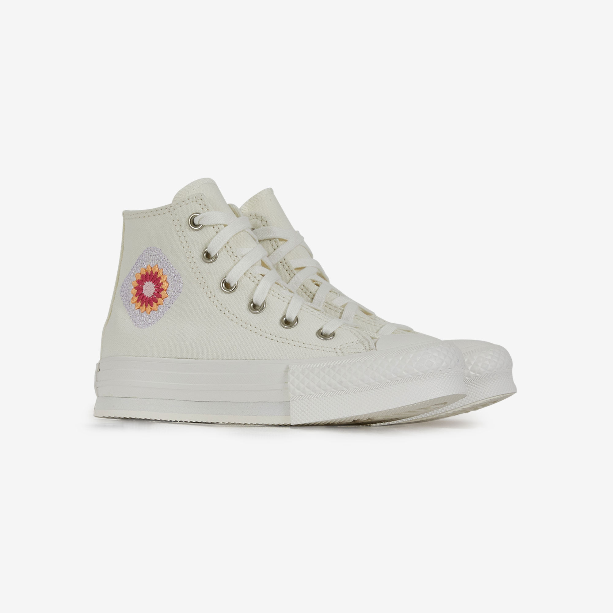 CONVERSE CHUCK TAYLOR ALL STAR EVA LIFT HI FESTIV ECRU MULTICOLORE