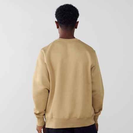 NIKE SWEAT CREW CLUB BEIGE/BLANC HEREN
