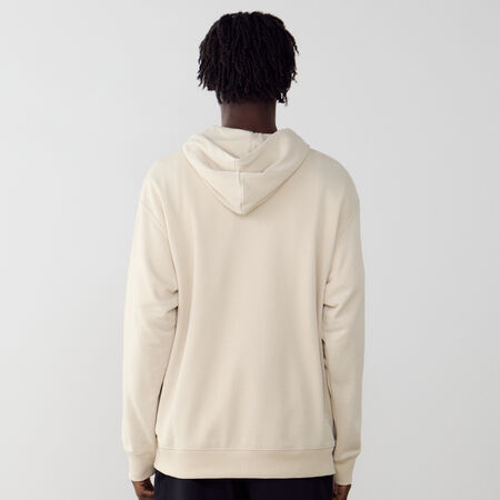 NEW BALANCE HOODIE BIG LOGO FT BEIGE/BLANC HOMME