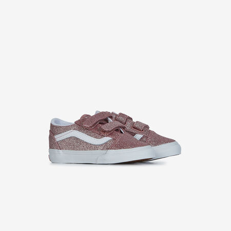 VANS old skool OLD SKOOL V GLITTER ROSE BÉBÉ