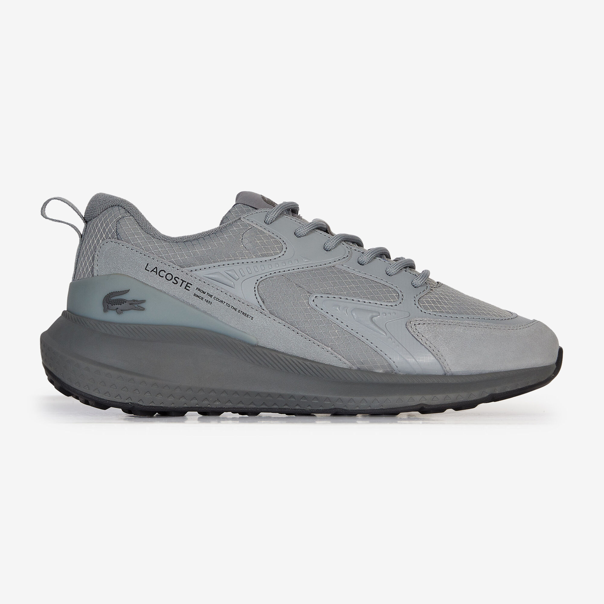 Chaussure lacoste grise clearance