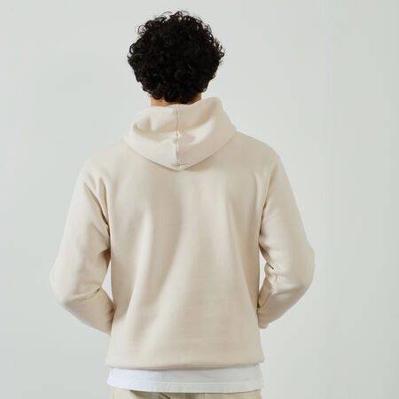 NEW BALANCE HOODIE SMALL LOGO BEIGE HEREN