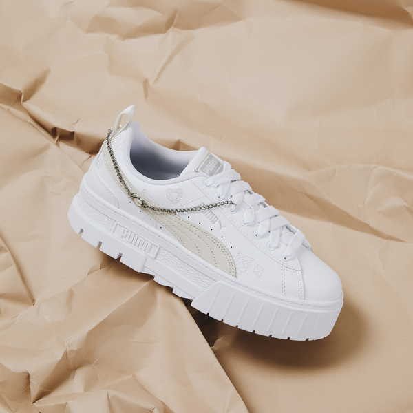 PUMA MAYZE DIAMOND BLANC BEIGE SNEAKERS FEMME Courir.be