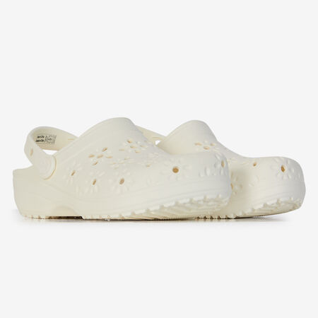 CROCS CLASSIC FLORAL CUT OUT CLOG WIT DAMES