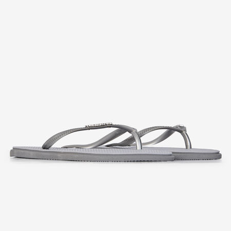 HAVAIANAS SLIM POINT ARGENT DAMES