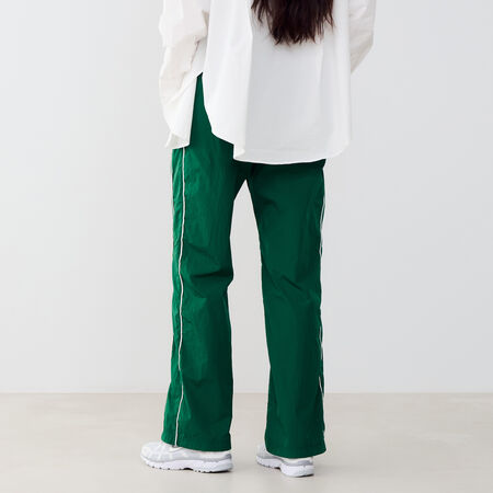 NIKE PANT WIDE LEG WVN GROEN/WIT DAMES