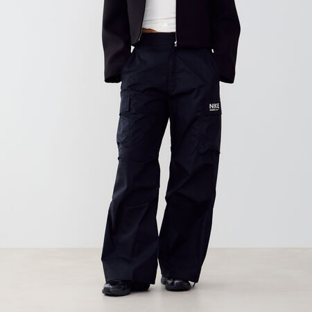 NIKE PANT JOGGER WIDE LEG WVN NOIR/BLANC FEMME