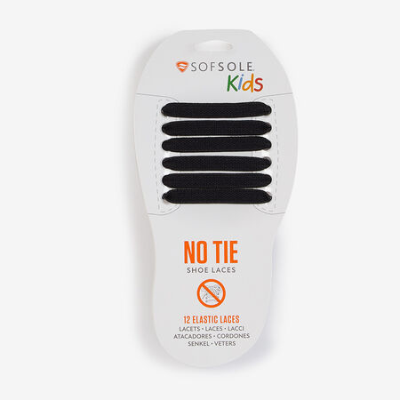 SOFSOLE LACETS ELASTIQUES KIDS X12 NOIR MIXTE