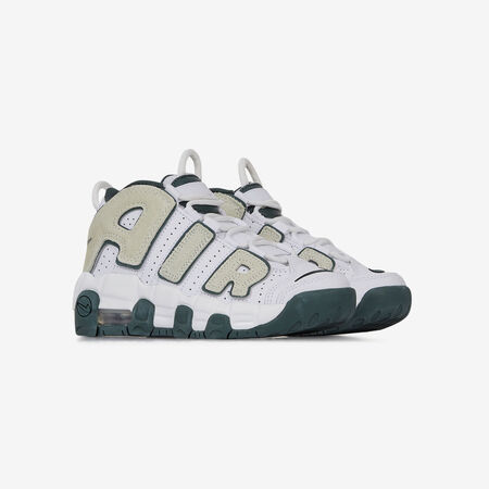 NIKE uptempo AIR MORE UPTEMPO BLANC/VERT CADET