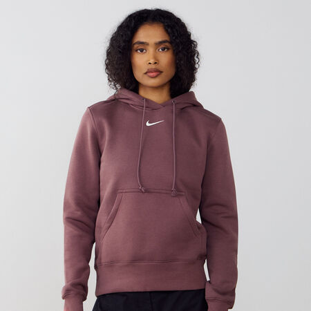 NIKE HOODIE CLUB CENTERED LOGO MARRON FEMME
