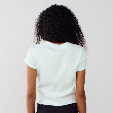 NIKE TEE TIGHT RIB VERT DAMES