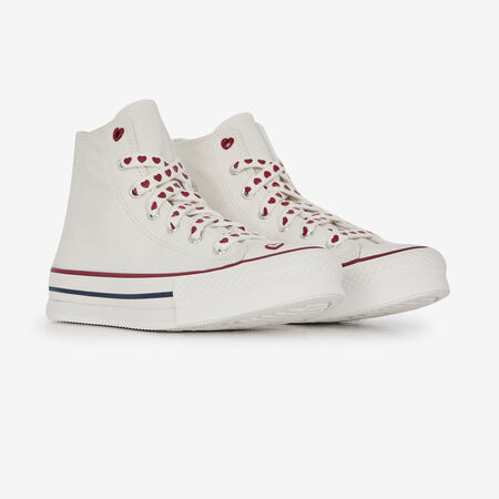 CONVERSE chuck taylor all star CHUCK TAYLOR EVA LIFT HI VALENTINE BLANC/ROUGE JUNIOR