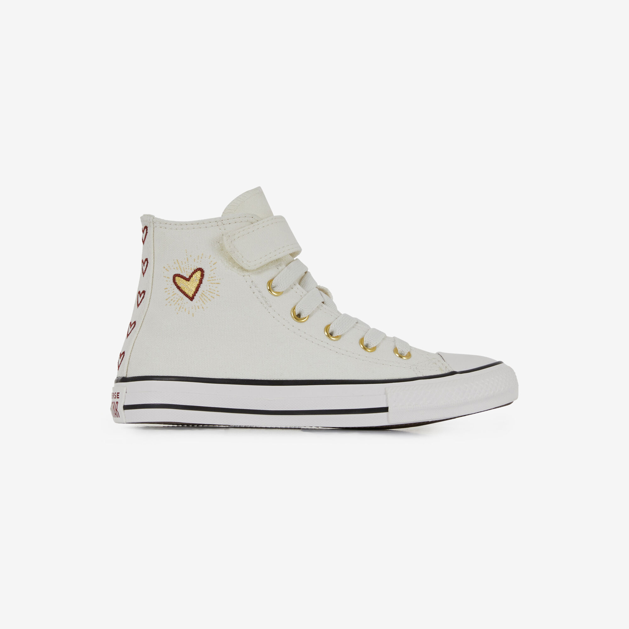CONVERSE CHUCK TAYLOR ALL STAR HI VALENTINES DAY BLANC ROUGE