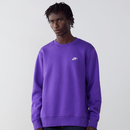 NIKE SWEAT CREW CLUB BLEU/BLANC HEREN