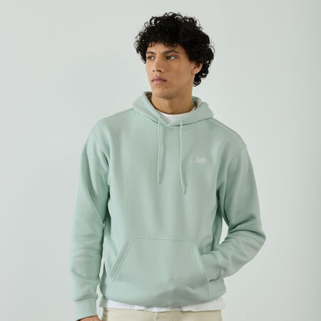 NEW BALANCE HOODIE SMALL LOGO GROEN HEREN