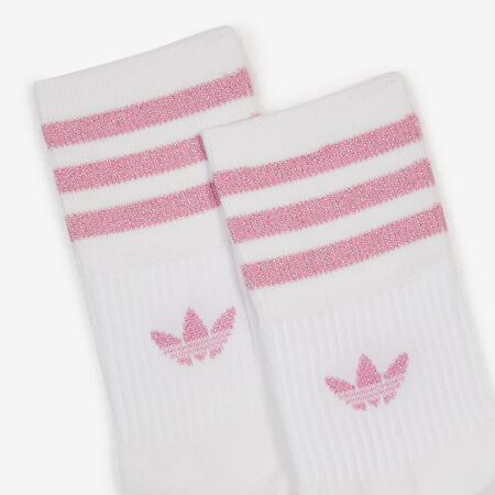 ADIDAS ORIGINALS CHAUSSETTES X2 MID CUT GLITTER NOIR/ROSE FEMME
