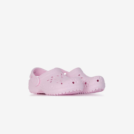 CROCS CLASSIC CLOG FLORAL ROSE BÉBÉ