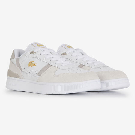 LACOSTE t-clip T-CLIP BLANC/BEIGE FEMME