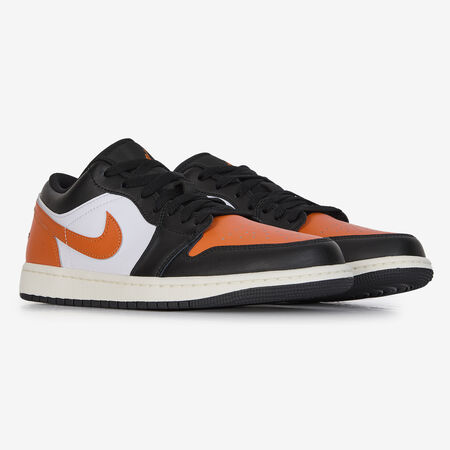 JORDAN AIR JORDAN 1 LOW BLANC/ORANGE HEREN