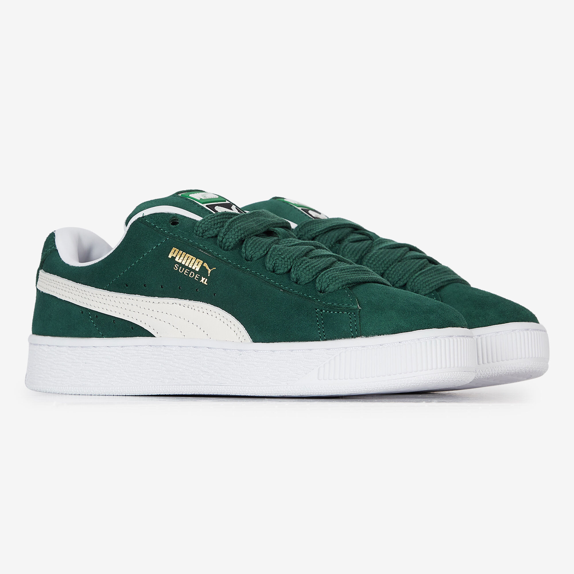 PUMA SUEDE XL VERT FONCE SNEAKERS FEMME Courir.be
