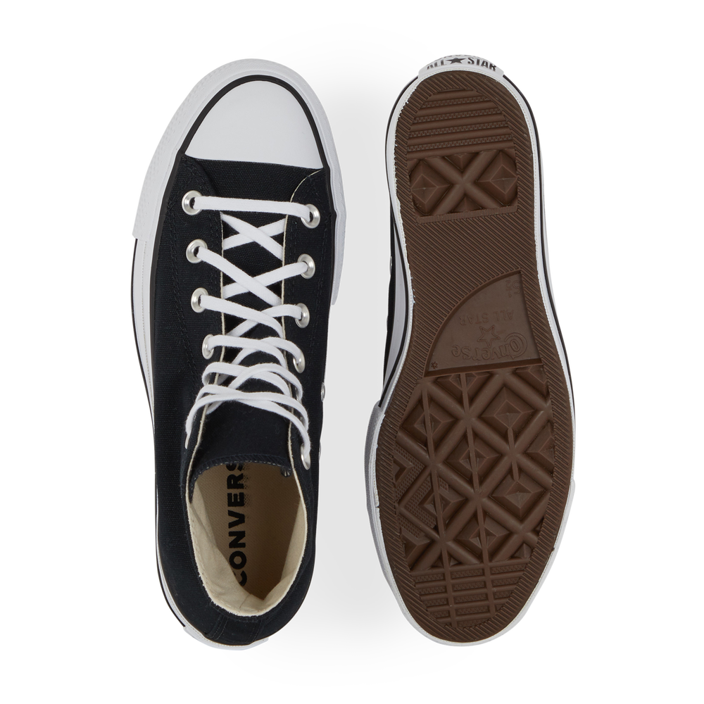 CONVERSE CHUCK TAYLOR ALL STAR LIFT HI NOIR BLANC SNEAKERS FEMME Courir.be