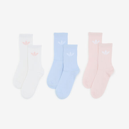 ADIDAS ORIGINALS CHAUSSETTES X3 CREW TREFOIL MARRON/BEIGE HEREN