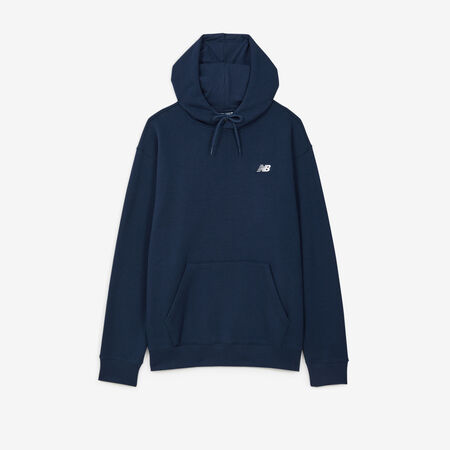 NEW BALANCE HOODIE SMALL LOGO BLEU HOMME