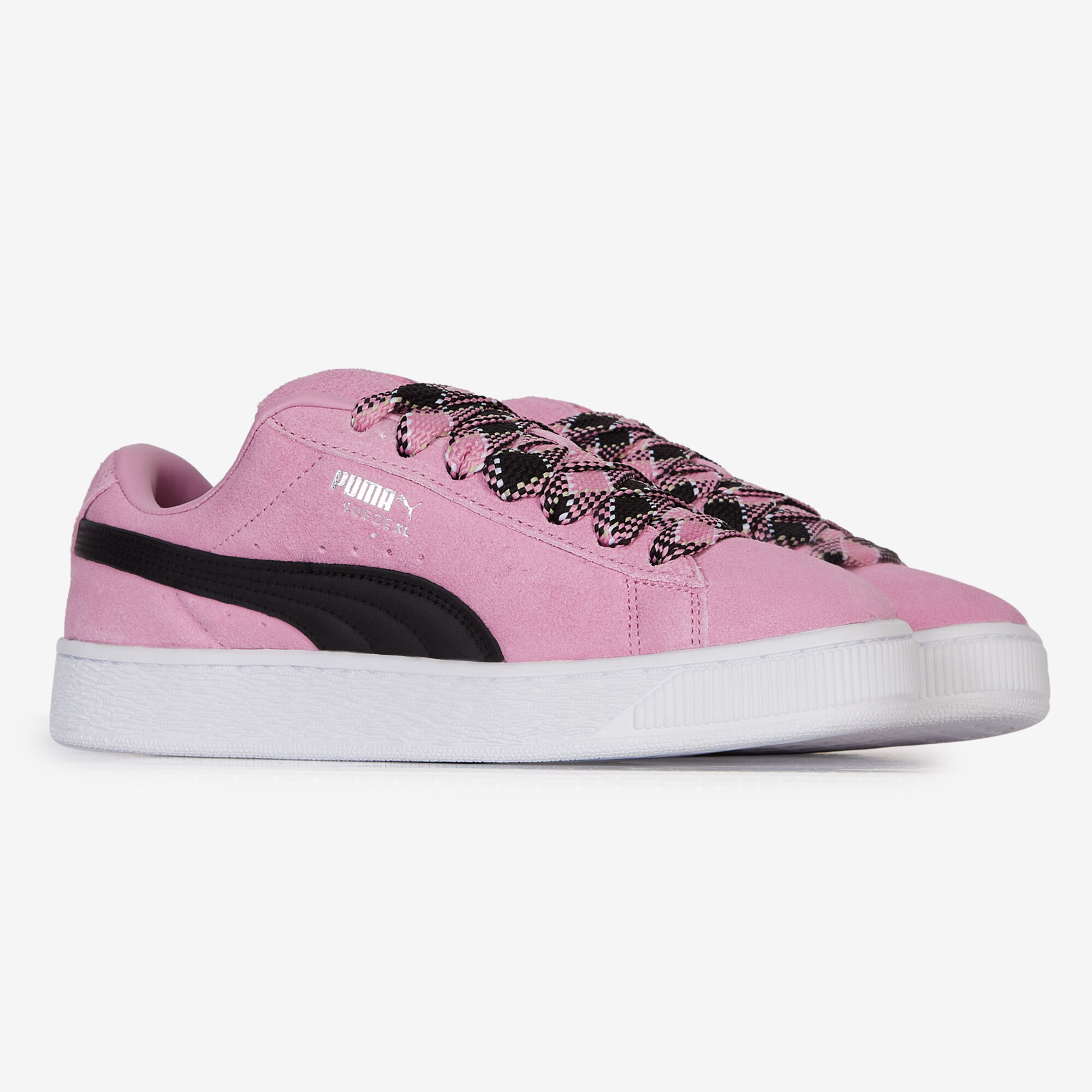 PUMA SUEDE XL ROSE NOIR SNEAKERS FEMME Courir.be