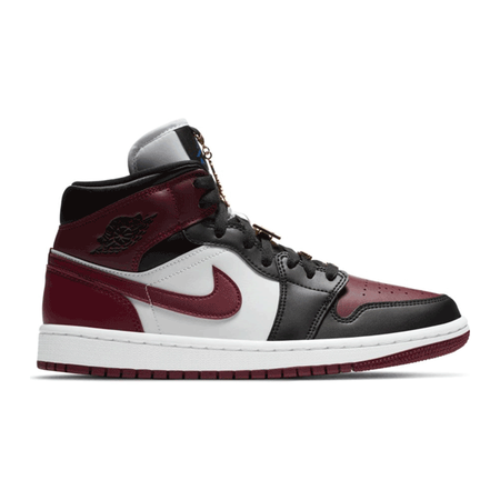 JORDAN air jordan 1 AIR JORDAN 1 MID BORDEAUX/NOIR FEMME