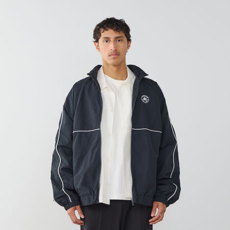 CONVERSE JACKET WINDBREAKER NOIR/BLANC HOMME