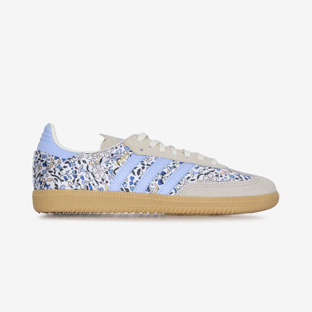 ADIDAS ORIGINALS samba SAMBA OG LIBERTY BEIGE/BLEU JUNIOR