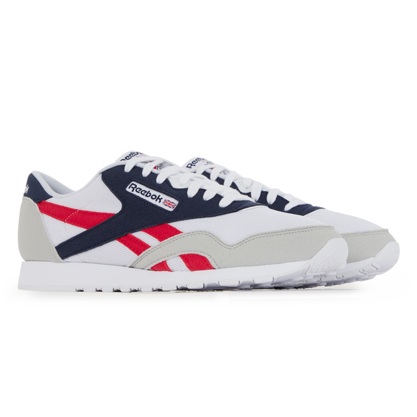 Pest Matrix karakter REEBOK CLASSIC NYLON WIT/BLAUW/ROOD - SNEAKERS HEREN | Courir.be