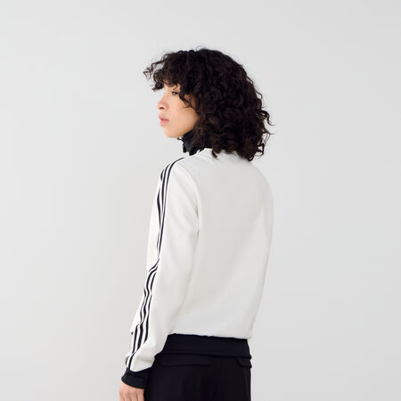 ADIDAS ORIGINALS JACKET FZ BECKENBAUER BLANC/NOIR FEMME