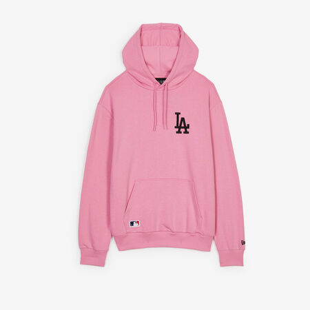 NEW ERA HOODIE LA DODGERS ROSE/NOIR HOMME