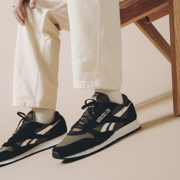 REEBOK CLASSIC LEATHER KAKI/ZWART - SNEAKERS | Courir.be