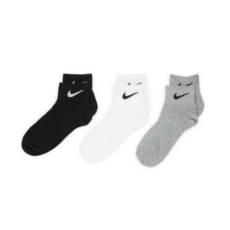 NIKE CHAUSSETTES X3 QUARTER GRIS MIXTE