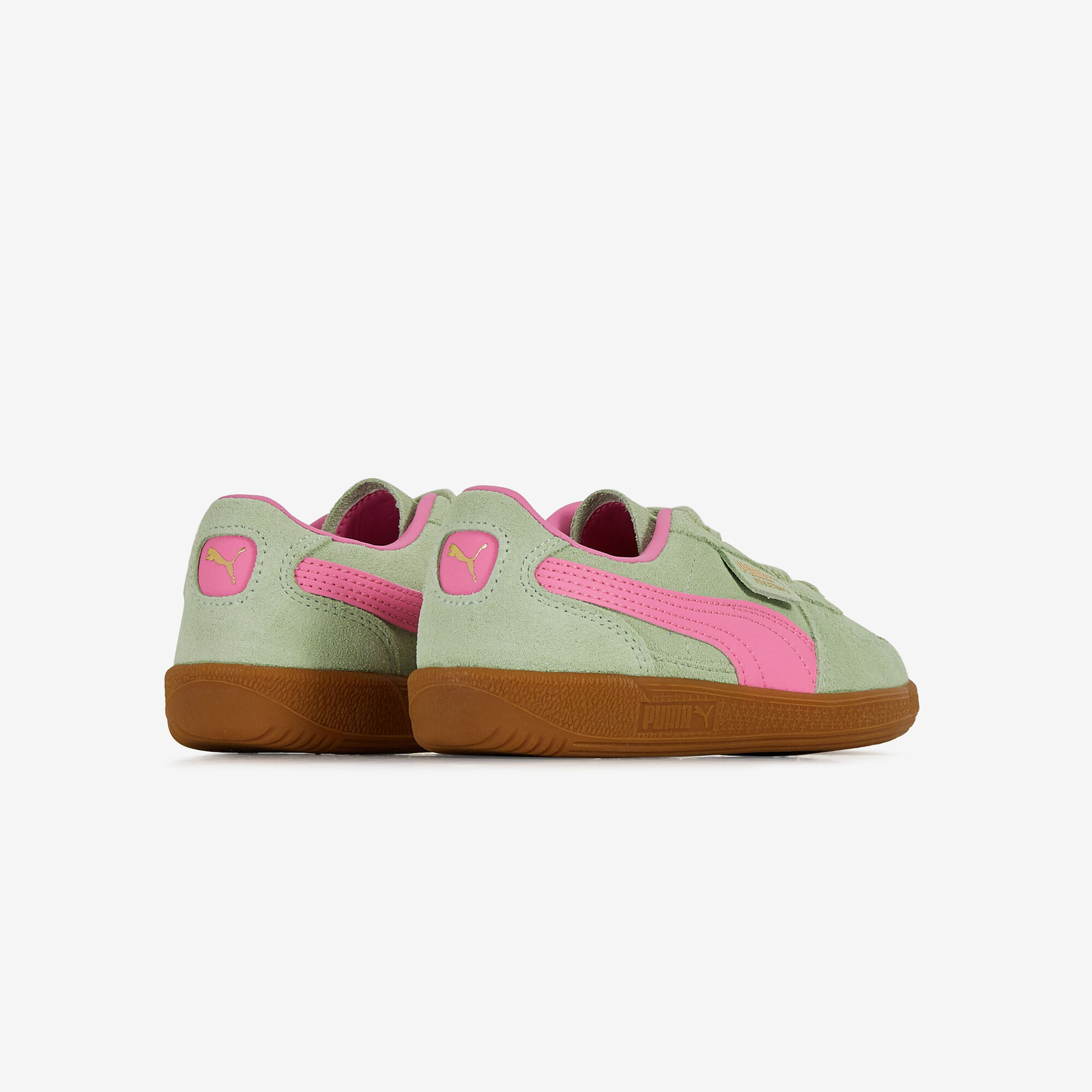PUMA PALERMO VERT ROSE SNEAKERS ENFANT Courir.be